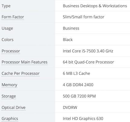 Component page